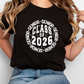 6134 - Senior class of 2026 white circle * DTF Transfer