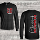 6175 - Class of 2026 red and white pocket with back * DTF