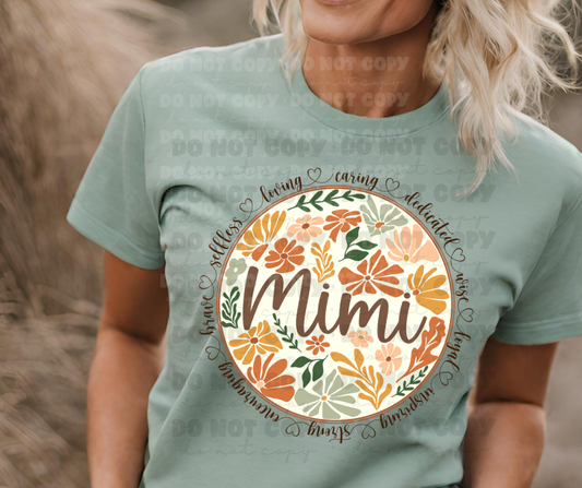 6369 - Mimi loving caring circle * DTF Transfer