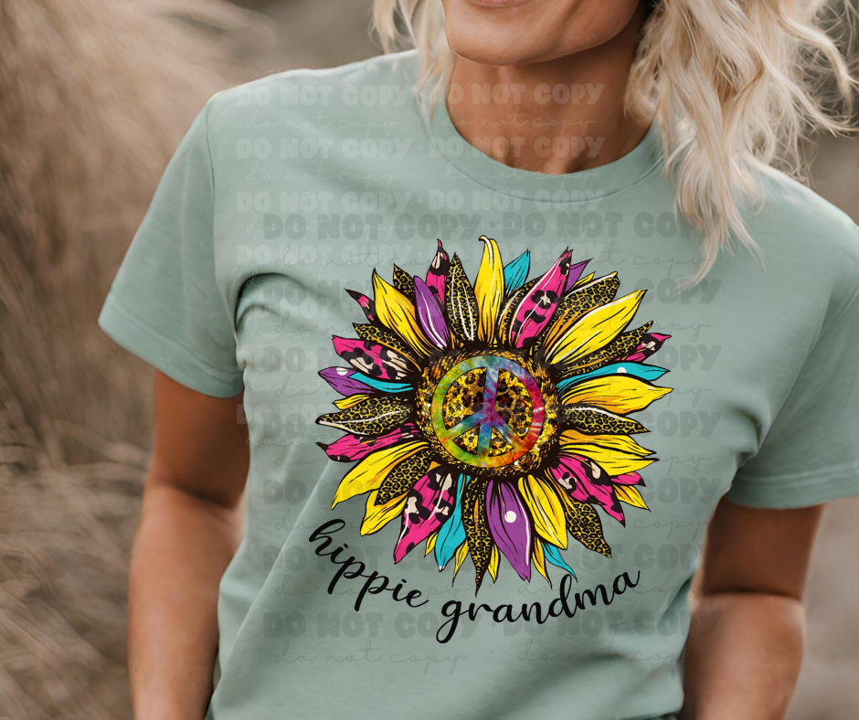 6371 - Hippie Grandma * DTF Transfer