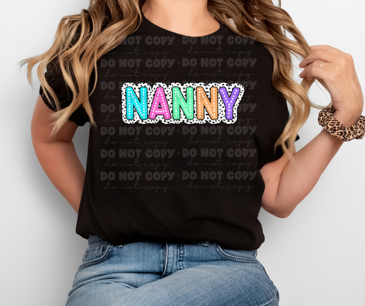 6390 - Nanny Dot * DTF Transfer