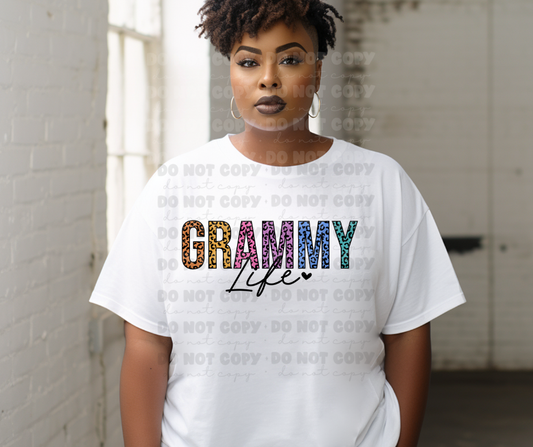 6401 - Grammy life leopard * DTF Transfer