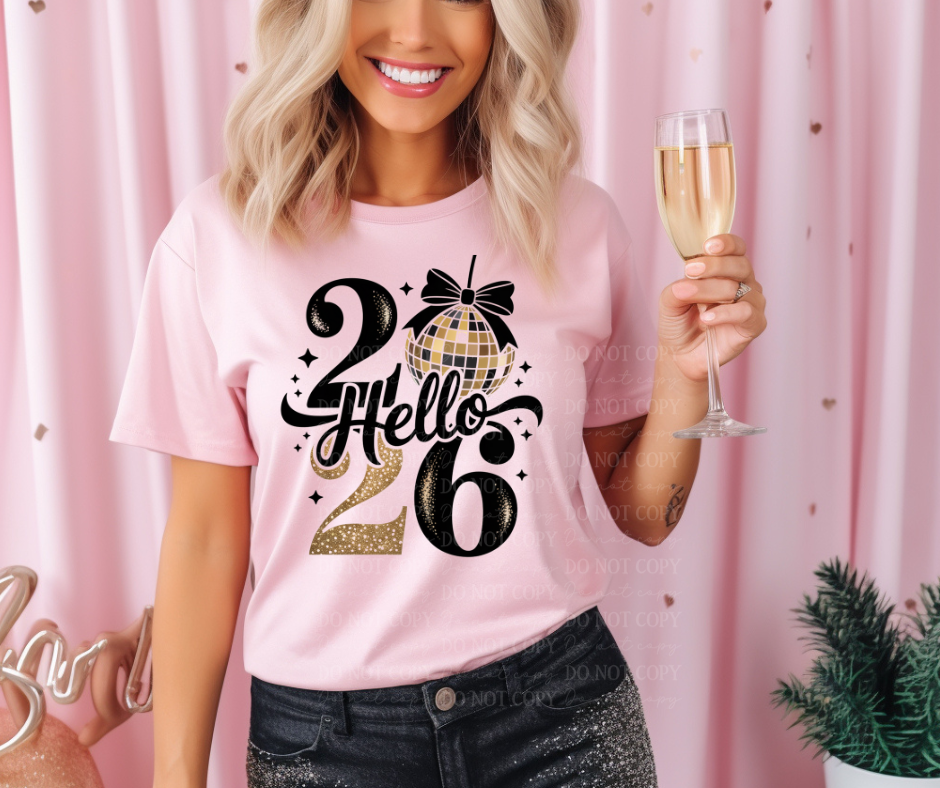 6598 - Hello 2026 *DTF Transfer