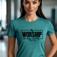 6628 - Worship is my cardio with box and heart *DTF Transfer
