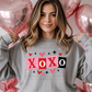 6633 - Xoxo with hearts *DTF Transfer