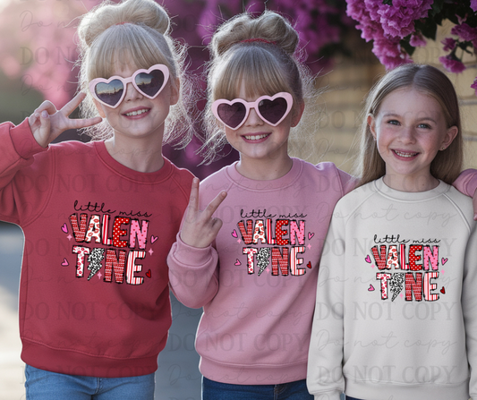 6638 - Little miss Valentine *DTF Transfer
