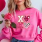 6639 - XOXO Faux glitter effect *DTF Transfer