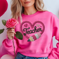 6641 - Teacher heart faux yarn *DTF Transfer