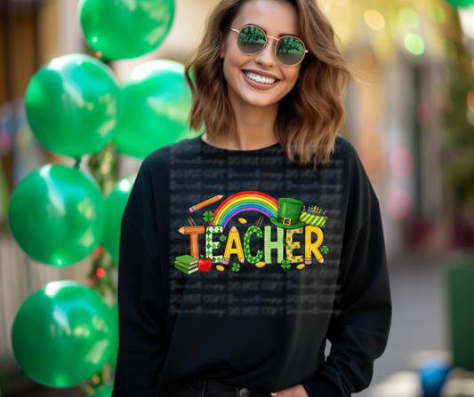 6673 - Teacher St Patrick's Day *DTF Transfer