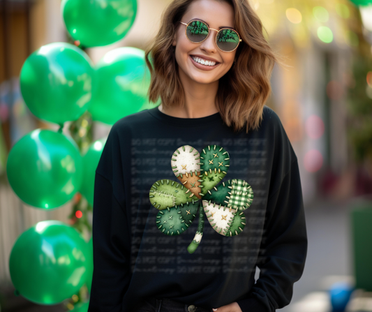 6677 - Patchwork shamrock *DTF Transfer