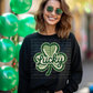 6680 - St. Patrick lucky shamrock faux yarn *DTF Transfer