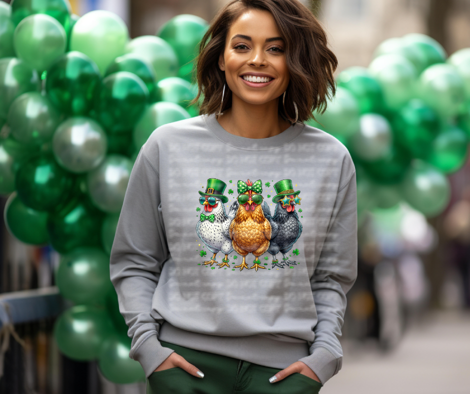 6682 - St. Patrick Chickens *DTF Transfer