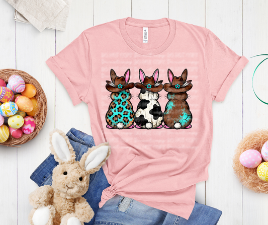 6743 - Western Easter bunnies *DTF Transfer