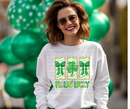 6693 - Feelin lucky coquette bows *DTF Transfer