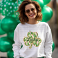 6700 - Lucky brushstroke shamrock clover *DTF Transfer