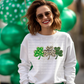 6702 - Faux glitter shamrock clovers *DTF Transfer