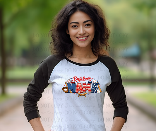 6711 - Baseball Mama *DTF Transfer