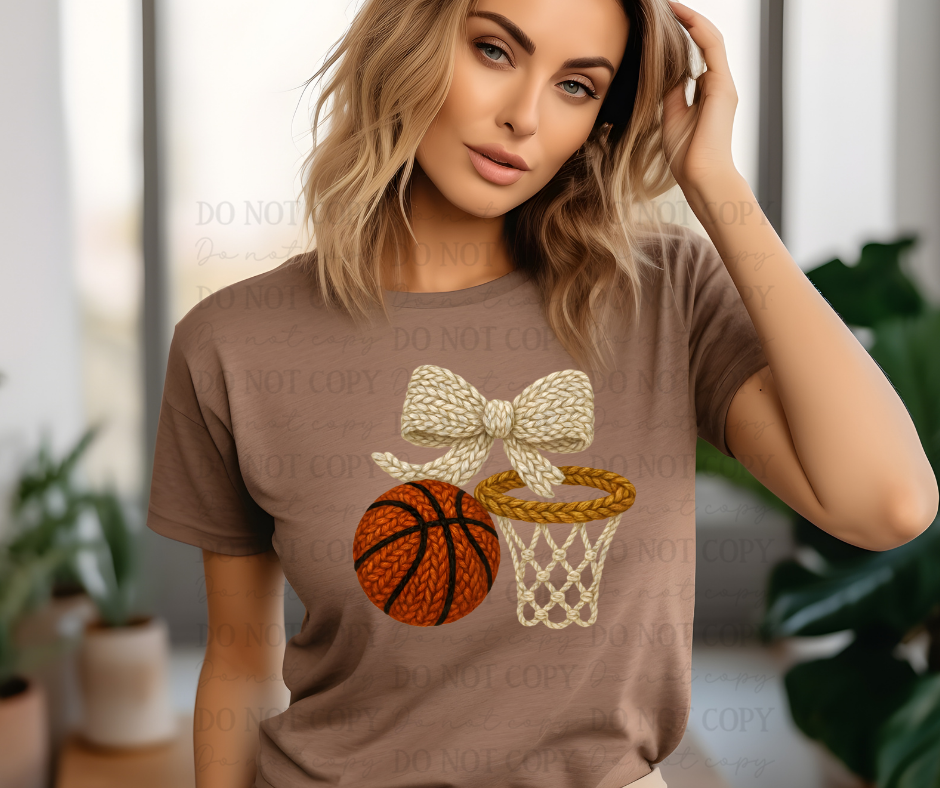 6725 - Faux yarn basketball hoop *DTF Transfer