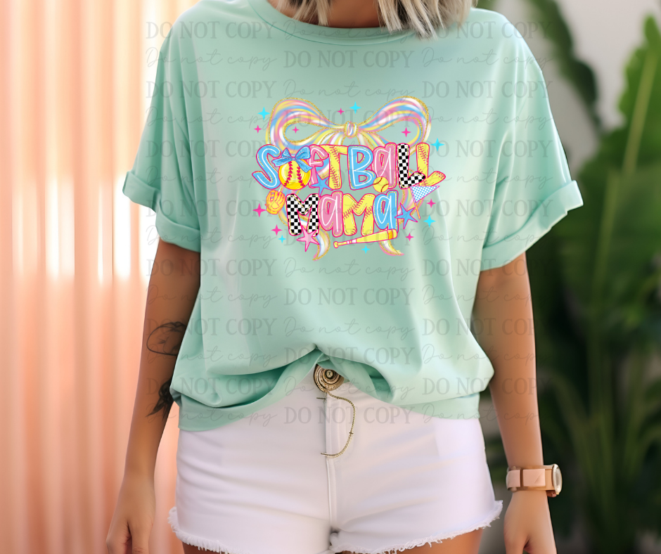 6729 - Softball Mama *DTF Transfer