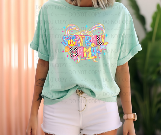 6729 - Softball Mama *DTF Transfer