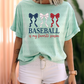 6730 - Baseball is my favorite season with long coquette bows *DTF Transfer