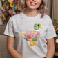 6753 - Patchwork goose with faux pearls *DTF Transfer