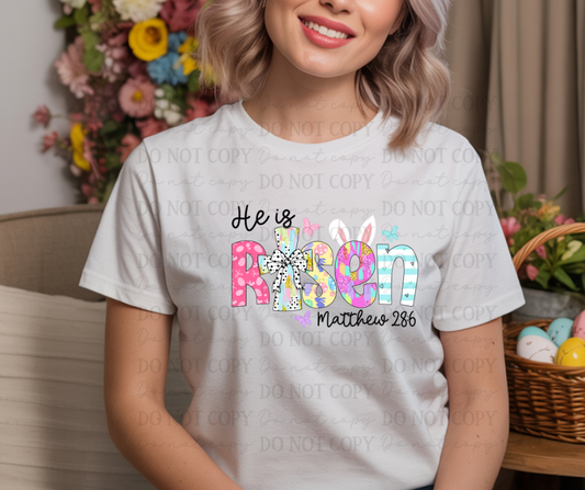 6754 - He is risen Matthew 28:6 *DTF Transfer