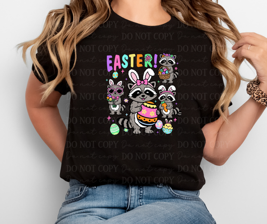 6763 - Easter Raccoon *DTF Transfer