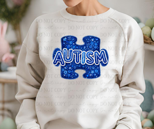 6769 - Autism blue puzzle *DTF Transfer