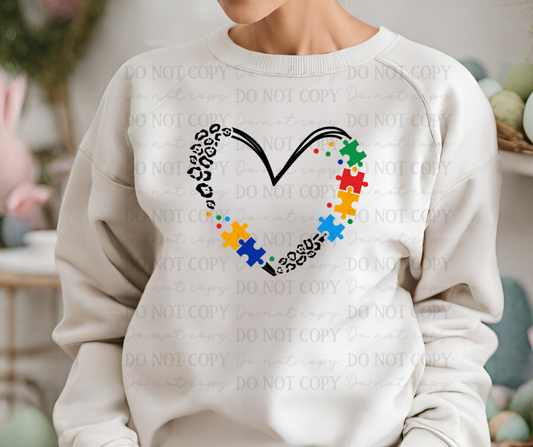 6770 - Autism heart *DTF Transfer