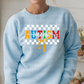 6774 - Autism mom checkered *DTF Transfer