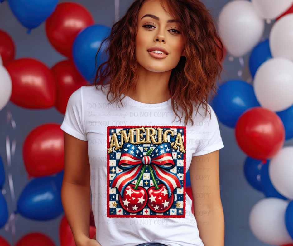 6801 - America cherries *DTF Transfer