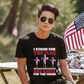 6814- I stand for the flag and knee for the cross *DTF Transfer