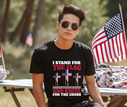 6814- I stand for the flag and knee for the cross *DTF Transfer
