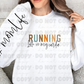 5602 - Running late is my cardio with Momlife sleeve * DTF