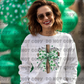 5105 - With God all things are possible Shamrock clover cross *DTF