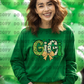 5095 - Gigi with bow shamrock clover *DTF