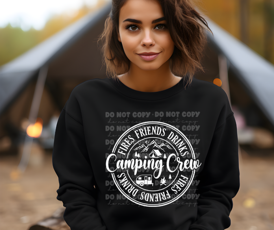 5709 - Camping crew - White font  *DTF