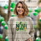 5097 - Nana with bow Shamrock clover *DTF