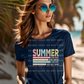 5736 - Summer sun rays boat waves lake days sun sand salt *DTF Transfer