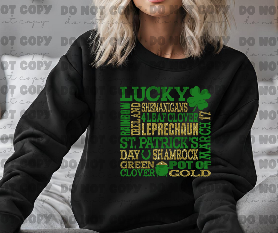 5086 - Lucky shenanigans 4 leaf clover *DTF