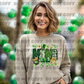5098 - Mama with bow Shamrock clover *DTF