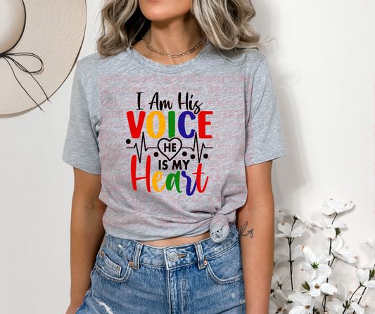 5354 - I am his voice he is my heart *DTF