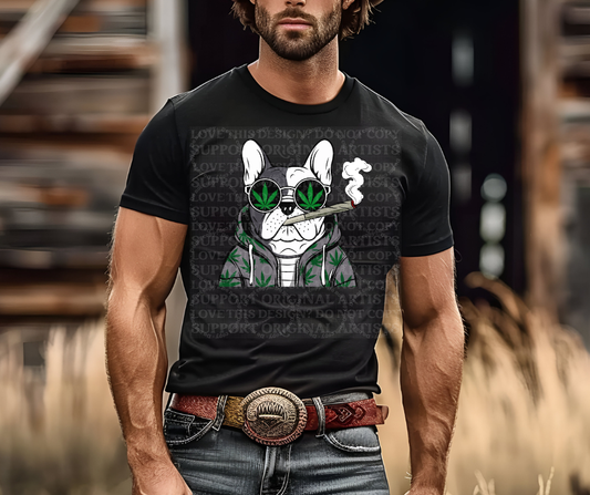 5384 - Dog smoking weed *DTF