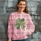 5113 - Faux glitter shamrock clover *DTF