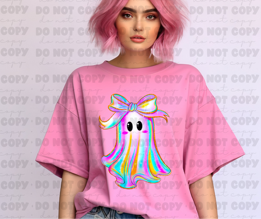 6523 - Ghost with bow *DTF Transfer