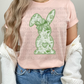 5278 - Green floral spring Easter bunny design *DTF