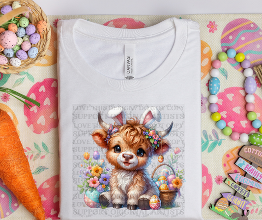5449 - Highland Cow Easter *DTF