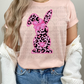 5285 - Pink leopard spring Easter bunny design *DTF