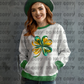 5089 - Green and Yellow shamrock clover *DTF